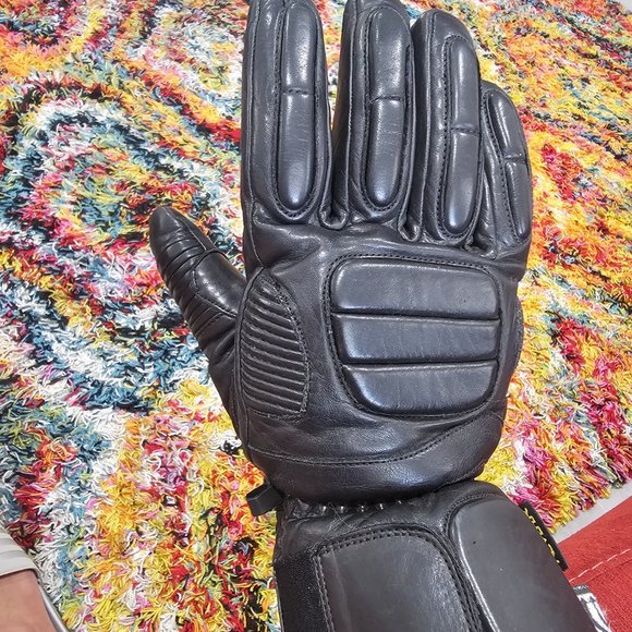 Motorcycle Mens Kevlar Gloves Genuine Leather "Bikers Club" Brand EUC Thinsulate - Picture 16 of 16
